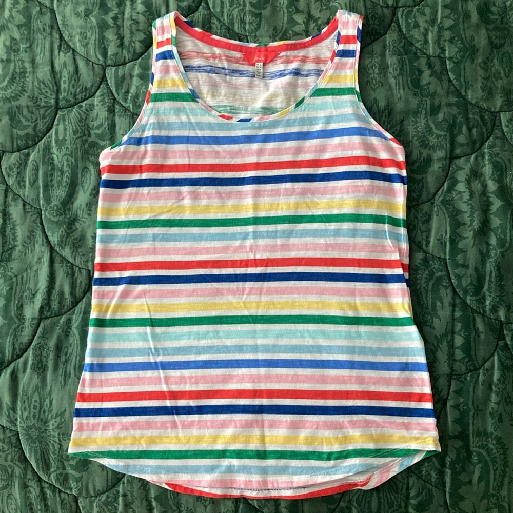 Joules Multicolor Striped Cotton Tank Top